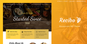 Recibo - Nhà hàng WordPress