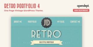 Retro Portfolio - Chủ đề WordPress cổ điển một trang