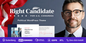 Right Candidate - Chiến dịch bầu cử và chủ đề WordPress chính trị