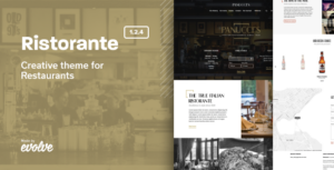 Ristorante - Chủ đề WordPress Nhà hàng sáng tạo