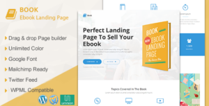 Sách - Chủ đề WordPress cho trang đích sách điện tử đáp ứng