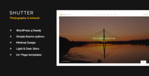 Shutter - Chủ đề WordPress về Nhiếp ảnh & Nghệ thuật