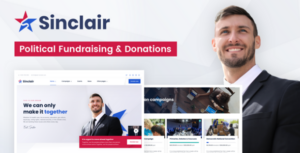 Sinclair - Chủ đề WordPress gây quỹ chính trị & quyên góp