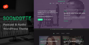 Soundbyte - Podcast/Audio WordPress Theme