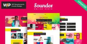 Sounder | Giao diện WordPress cho Đài phát thanh Internet trực tuyến + RTL