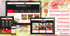 SpiceHub - Chủ đề WordPress Nhà hàng / Quán bar