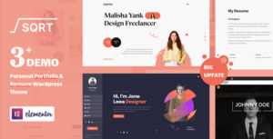 Squareroot - WordPress Resume Theme