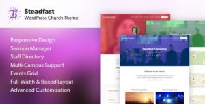 Steadfast - Chủ đề WordPress Nhà thờ đáp ứng