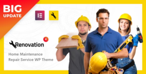 Sửa chữa - Dịch vụ sửa chữa, Bảo trì nhà cửa Elementor WP Theme