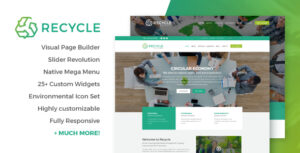 Tái chế - Chủ đề WordPress về Môi trường & Kinh doanh Xanh