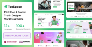 TeeSpace - Chủ đề WordPress cho Cửa hàng in ấn & Thiết kế áo phông tùy chỉnh