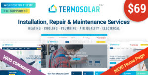 Termosolar - Chủ đề WordPress về dịch vụ bảo trì