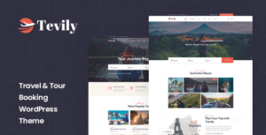Tevily - Chủ đề WordPress Đặt tour du lịch
