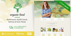 Thực phẩm hữu cơ - Chủ đề WordPress về trang trại và dinh dưỡng