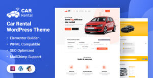 Trang đích chủ đề WordPress cho thuê xe