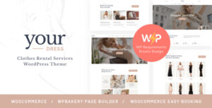 Trang phục của bạn | Dịch vụ cho thuê quần áo WordPress Theme