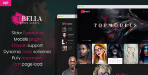 UBella - Chủ đề WordPress của công ty người mẫu