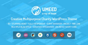 Umeed Charity WordPress Theme cho mục đích gây quỹ
