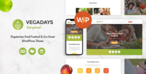 VegaDays - Chủ đề WordPress về Lễ hội ẩm thực chay & Sự kiện sinh thái