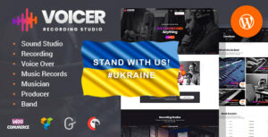 Voicer - Chủ đề WordPress cho phòng thu âm và âm thanh