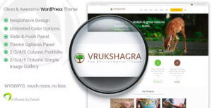 Vrukshagra - Chủ đề WordPress về môi trường