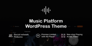 Waveme - Chủ đề WordPress cho nền tảng âm nhạc