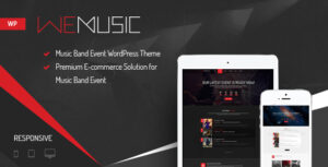 WeMusic - Chủ đề WordPress về sự kiện ban nhạc âm nhạc