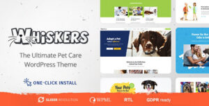 Whiskers - Chủ đề WordPress cho thú cưng và thú y