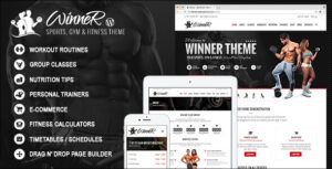 Winner - Chủ đề WordPress về thể hình & phòng tập thể dục