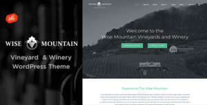 Wise Mountain - Chủ đề WordPress về vườn nho và nhà máy rượu vang