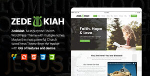 Zedekiah - Chủ đề WordPress cho Nhà thờ & Tôn giáo Đa năng