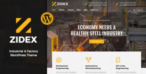 Zidex - Chủ đề WordPress Công nghiệp & Nhà máy