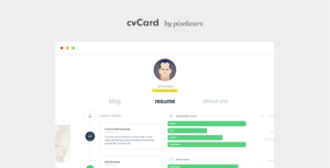 cvCard WP - Chủ đề Responsive WordPress Resume