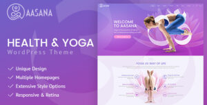 Aasana - Chủ đề WordPress về Sức khỏe và Yoga