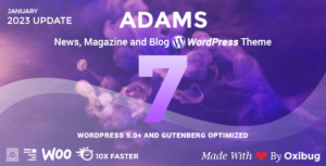 Adams - Responsive Retina WordPress Tin tức, Tạp chí, Blog