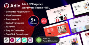 Adin - Công ty quảng cáo & PPC Theme Elementor WordPress