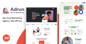 Adrun - Chủ đề WordPress cho công ty SEO & Marketing