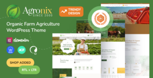 Agronix - Chủ đề WordPress Nông nghiệp Nông trại Hữu cơ + RTL