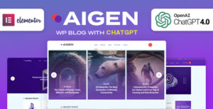 Aigen - Chủ đề blog WordPress lấy cảm hứng từ AI