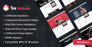 Akhada - Chủ đề Wordpress về phòng tập thể dục & thể hình