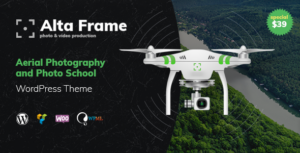 Altaframe - Chủ đề WordPress cho Trường dạy chụp ảnh và quay phim trên không bằng máy bay không người lái