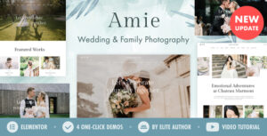 Amie — Nhiếp ảnh cưới WordPress