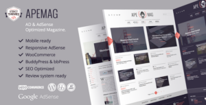 Apemag - Theme WordPress thời trang cho tạp chí với hệ thống đánh giá