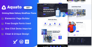Aquato – Giao nước uống WordPress Theme