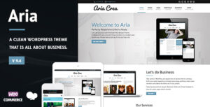 Aria - Chủ đề WordPress kinh doanh thuần túy