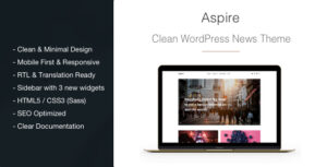 Aspire - Chủ đề WordPress sạch cho tin tức và tạp chí