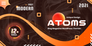 Atoms - Chủ đề tạp chí và blog WordPress