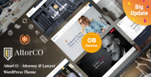 AttorCO - Chủ đề WordPress cho Luật sư & Luật sư