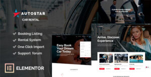 Autostar - Chủ đề WordPress cho thuê xe