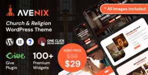 Avenix - Chủ đề WordPress Nhà thờ